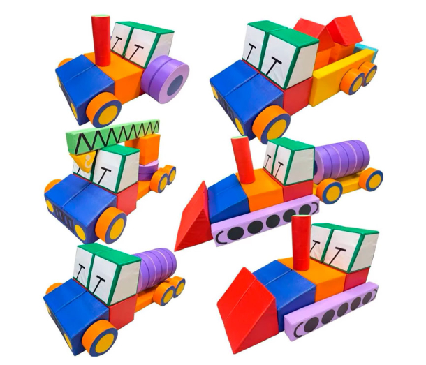 Мягкий модуль-конструктор «Гараж" 29 элементов ЛА698