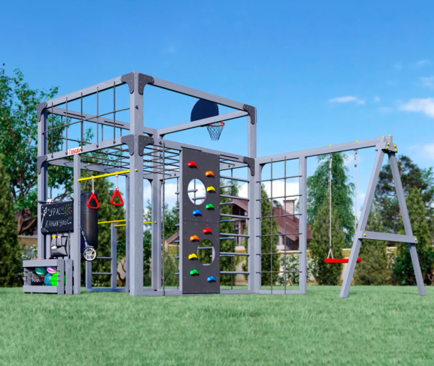 Спортивно-игровой комплекс для подростков Савушка КУБ-6 (цвет серый) СВ-68